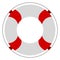 Isolated lifesaver icon