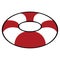 Isolated lifesaver icon