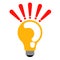 Isolated lightbulb icon