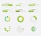 Isolated loading icon set, vector illustration.