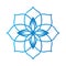 Isolated lotus flower icon