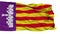 Isolated Mallorca city flag, Spain