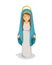 Isolated mary cartoon design