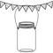 Isolated mason jar design