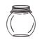 Isolated mason jar design