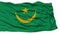 Isolated Mauritania Flag