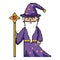 Isolated medieval and fantasy magician design vector illustration