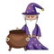 Isolated medieval and fantasy magician design vector illustration
