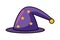 Isolated medieval and fantasy magician hat design vector illustration