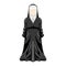 Isolated medieval nun character