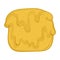 Isolated melted butter Dairy product icon Vector
