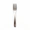 Isolated Metal Fork On White Background - Bold Chromaticity Stock Photo