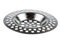 Isolated metallic sink strainer