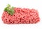 Isolated minced beef