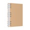 Isolated mockup brown notebook vector design