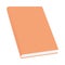 Isolated mockup orange notebook vector design