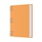 Isolated mockup orange notebook vector design