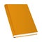 Isolated mockup orange notebook vector design