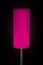 Isolated Modern Design Pink Lamp on Dark Black