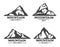 Isolated mountains logo or signs