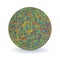 Isolated Multicolored Yarn Ball. Vector Image