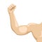 Isolated muscle icon. Fitness concept