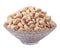 Isolated Natural Cashew Nuts In Bowl