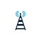 Isolated network tower icon vector design