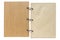 Isolated notebook with pages brown color