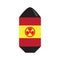 Isolated nuclear missile icon