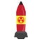 Isolated nuclear missile icon