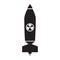 Isolated nuclear missile icon