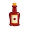 Isolated object of bottle and wine icon. Collection of bottle and fortified vector icon for stock.