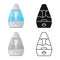 Isolated object of humidifier and machine symbol. Web element of humidifier and appliance stock symbol for web.