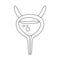 Isolated object of incontinence and bladder symbol. Collection of incontinence and urine  vector icon for stock.