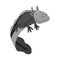 Isolated object of lizard and axolotl logo. Set of lizard and neotenic stock symbol for web.