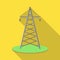 Isolated object of tower and transmission icon. Set of tower and voltage vector icon for stock.