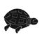Isolated object of turtle and robotic symbol. Collection of turtle and shell stock symbol for web.