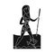 Isolated object of woman and neanderthal symbol. Collection of woman and fish stock symbol for web.