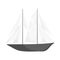 Isolated object of yacht and sail symbol. Collection of yacht and regatta stock symbol for web.