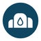 Isolated oil storage block and flat style icon vector design