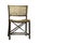 Isolated Old Rattan wood chairs on a white background with clipping path