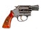 Isolated old revolver handgun