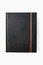 Isolated old style black leather book cover