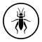 Isolated one color insect icon