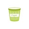 Isolated open bin  for garbage.Icon office element