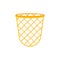 Isolated open bin  for garbage Icon office element