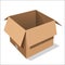 Isolated Open Box - Vector Illustration