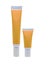 Isolated orange cosmetic tube