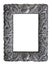 Isolated Ornate Silver Picture Frame